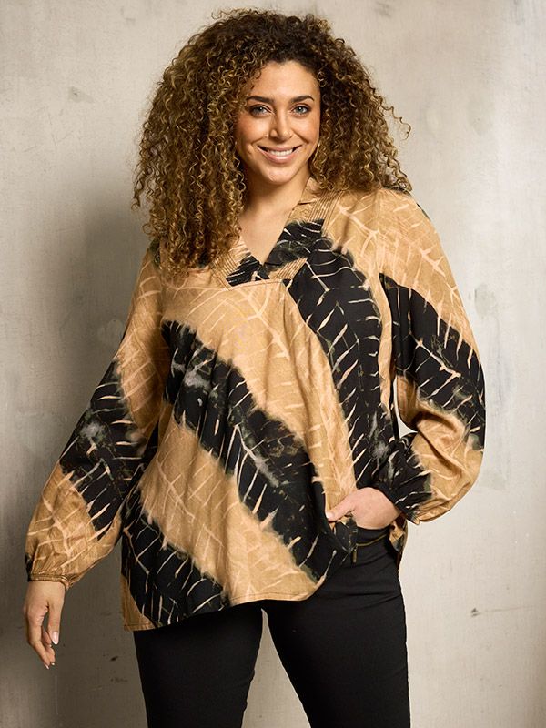 ZHENZI SILK BLOUSE L/S