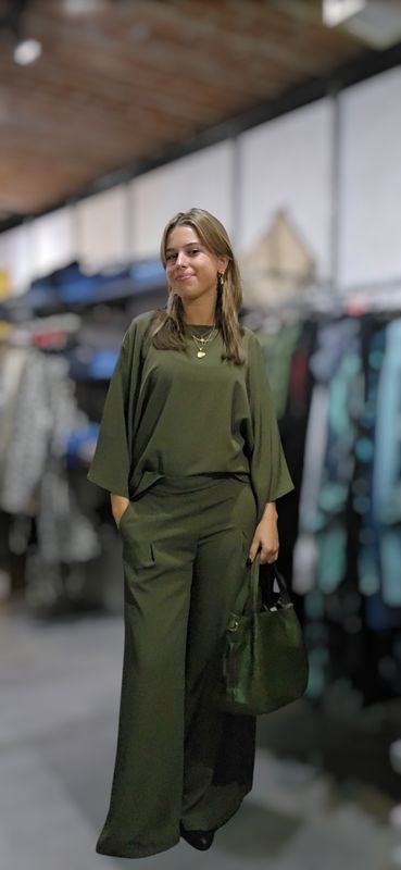 JWBM GORDONA MADRUZZO SET BROEK EN SHIRT - kaki