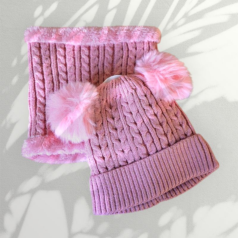 ACCESS SET PINK GOLD LUREX