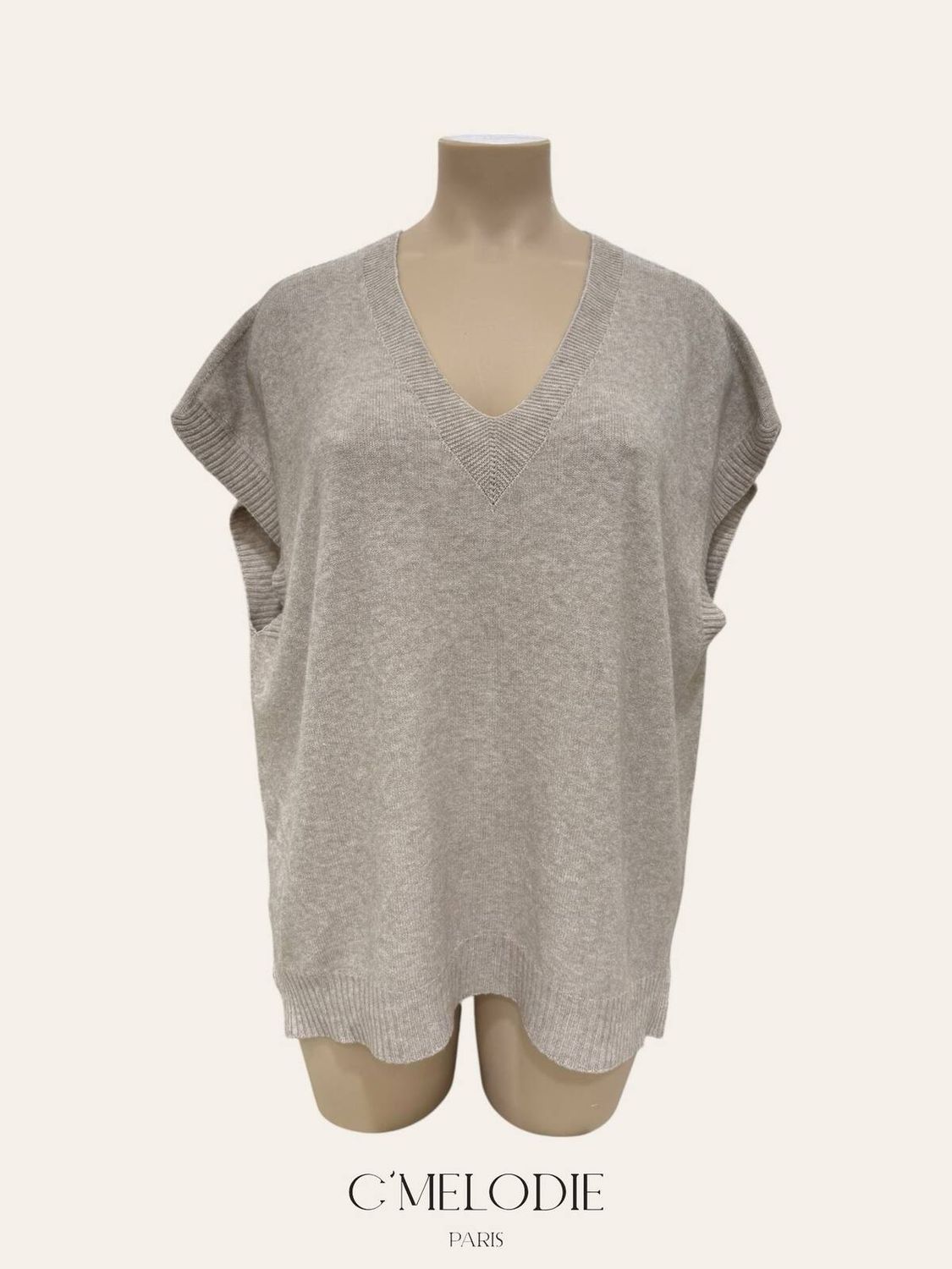 C'MELODIE PULL ZONDER MOUWEN plussize C'MELODIE PULL ZONDER MOUWEN plussize