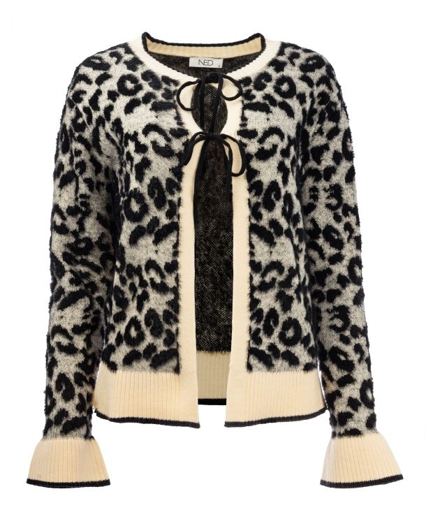 NED CLUN FURRY PRINT KNIT