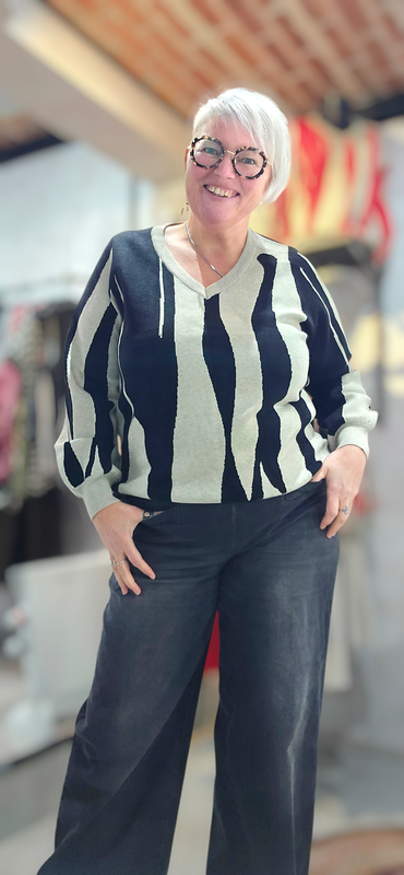 IVY BEAU SUVI PULLOVER - ZWART