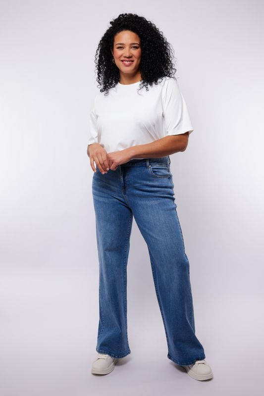 EXXCELLENT NEONA WIDE LEG JEANS