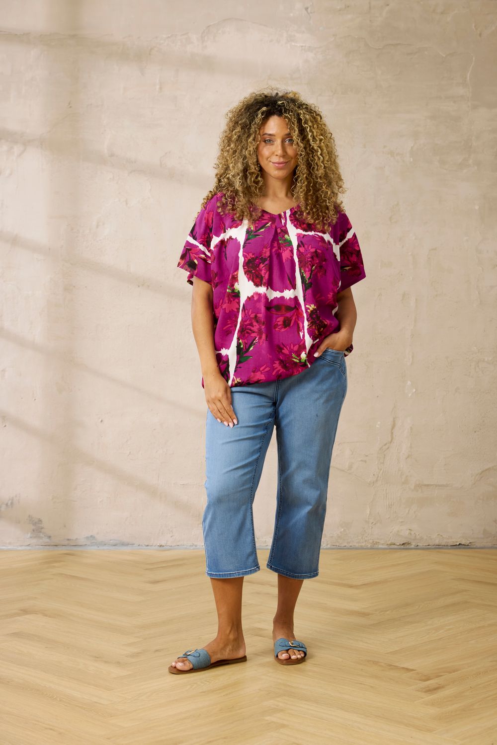 ZHENZI SALSA FIT PANTS - JUNE BLUE DENIM ZHENZI SALSA FIT PANTS - JUNE BLUE DENIM