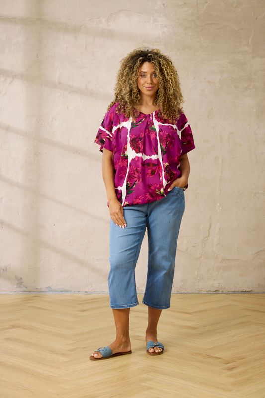 ZHENZI SALSA FIT PANTS - JUNE BLUE DENIM