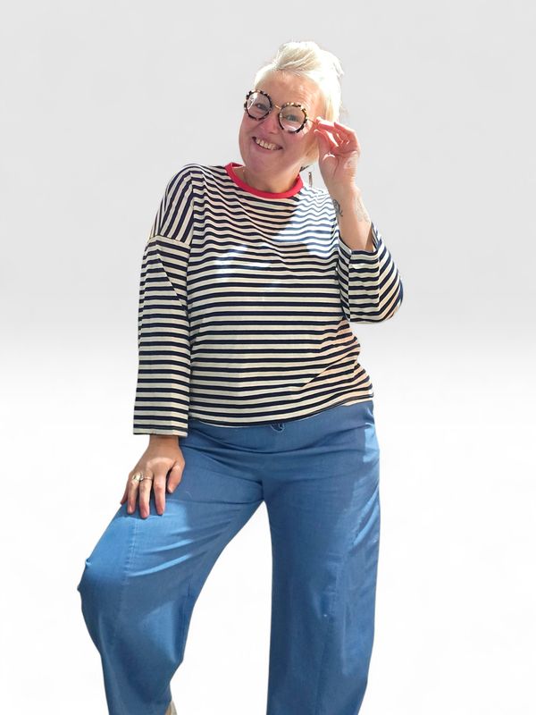 BELLAVIE SHIRT MET STREEPJES