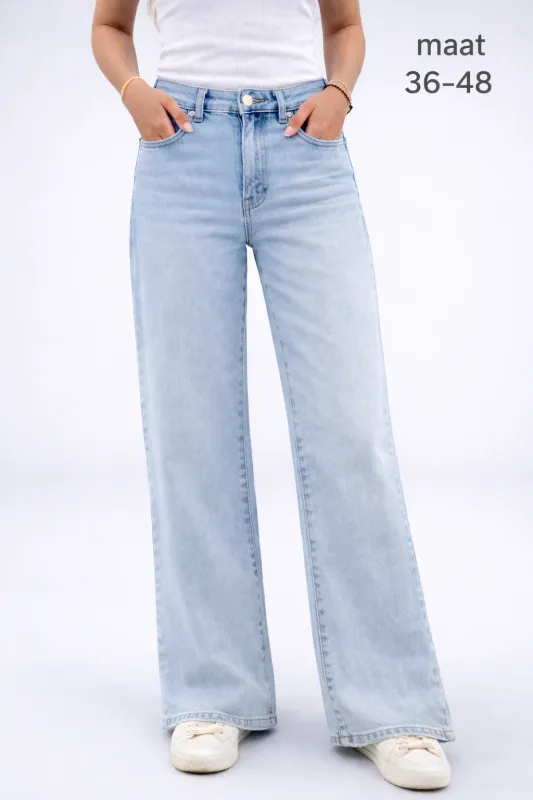 GOODIES JEANS WIDE LEG - LICHTE JEANS GOODIES JEANS WIDE LEG - LICHTE JEANS