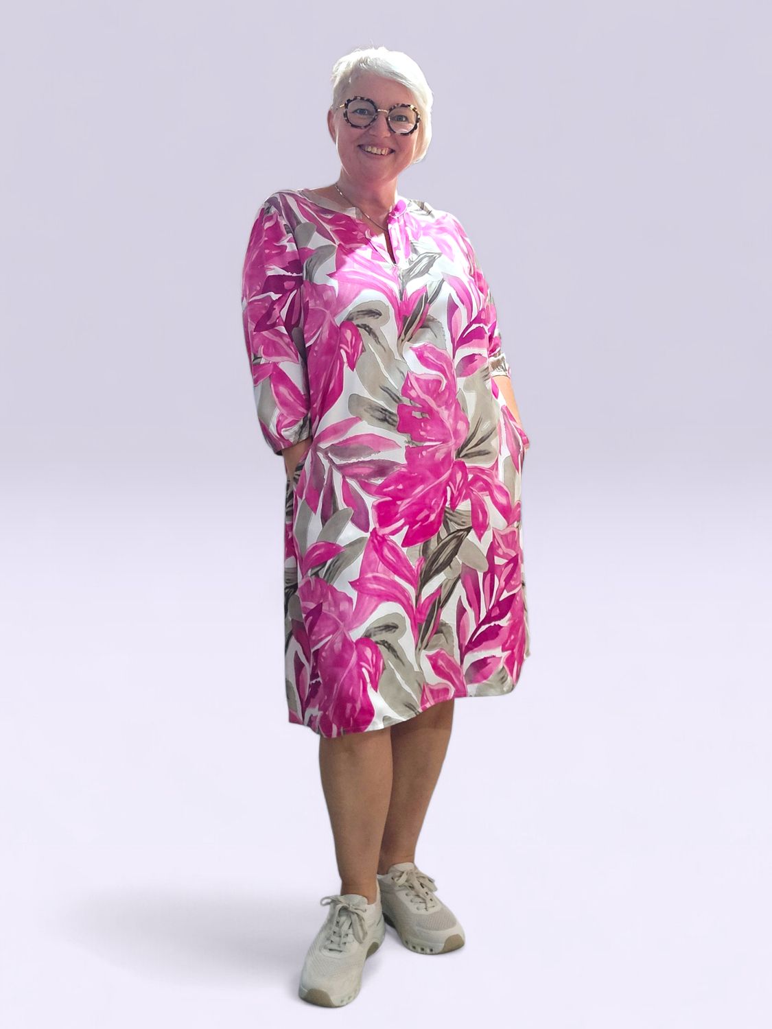 ZHENZI MACIE DRESS 3/4 MOUW ZHENZI MACIE DRESS 3/4 MOUW