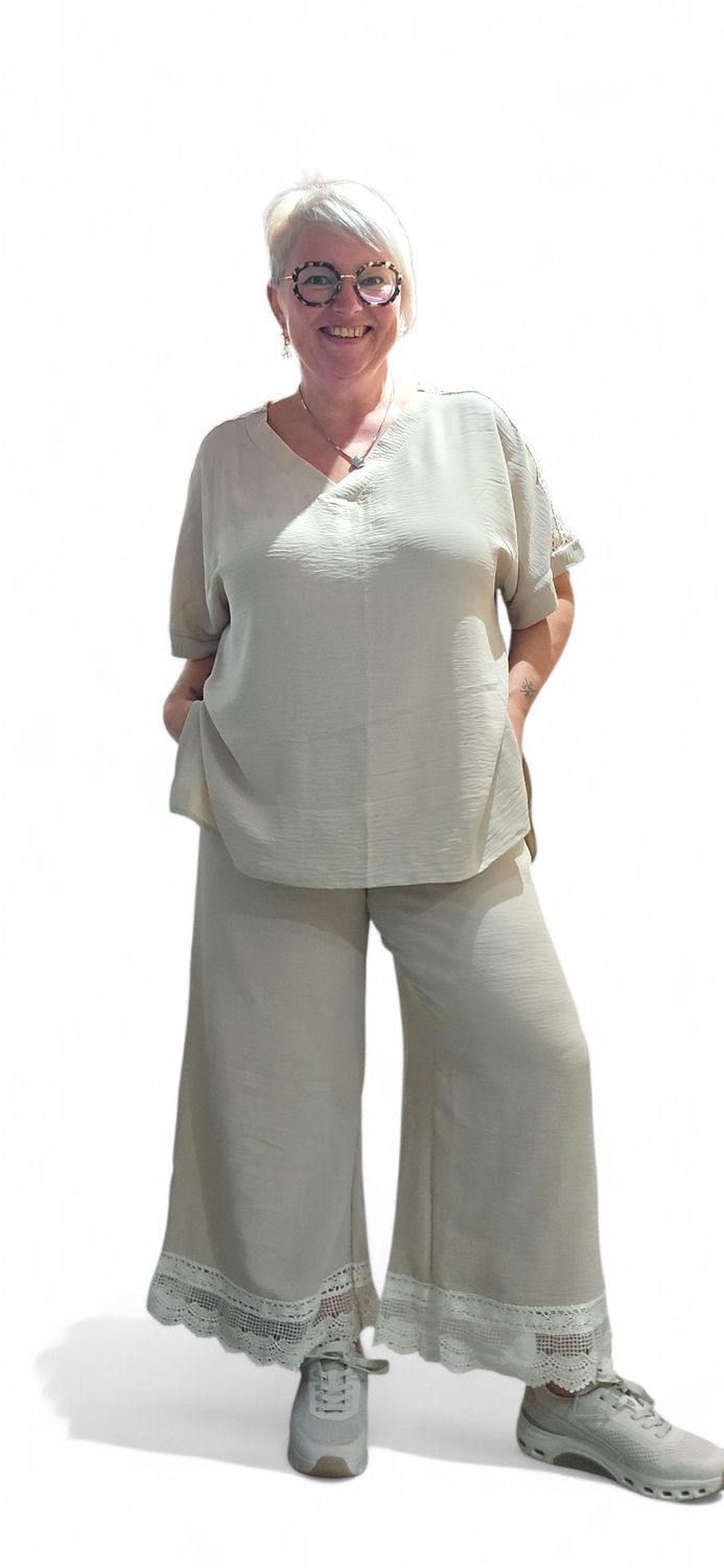 CURVISS BLOUSE MET KANT