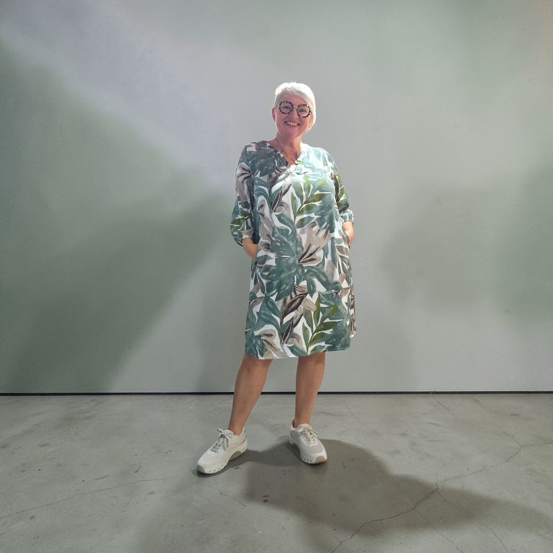 ZHENZI MACIE DRESS 3/4 MOUW