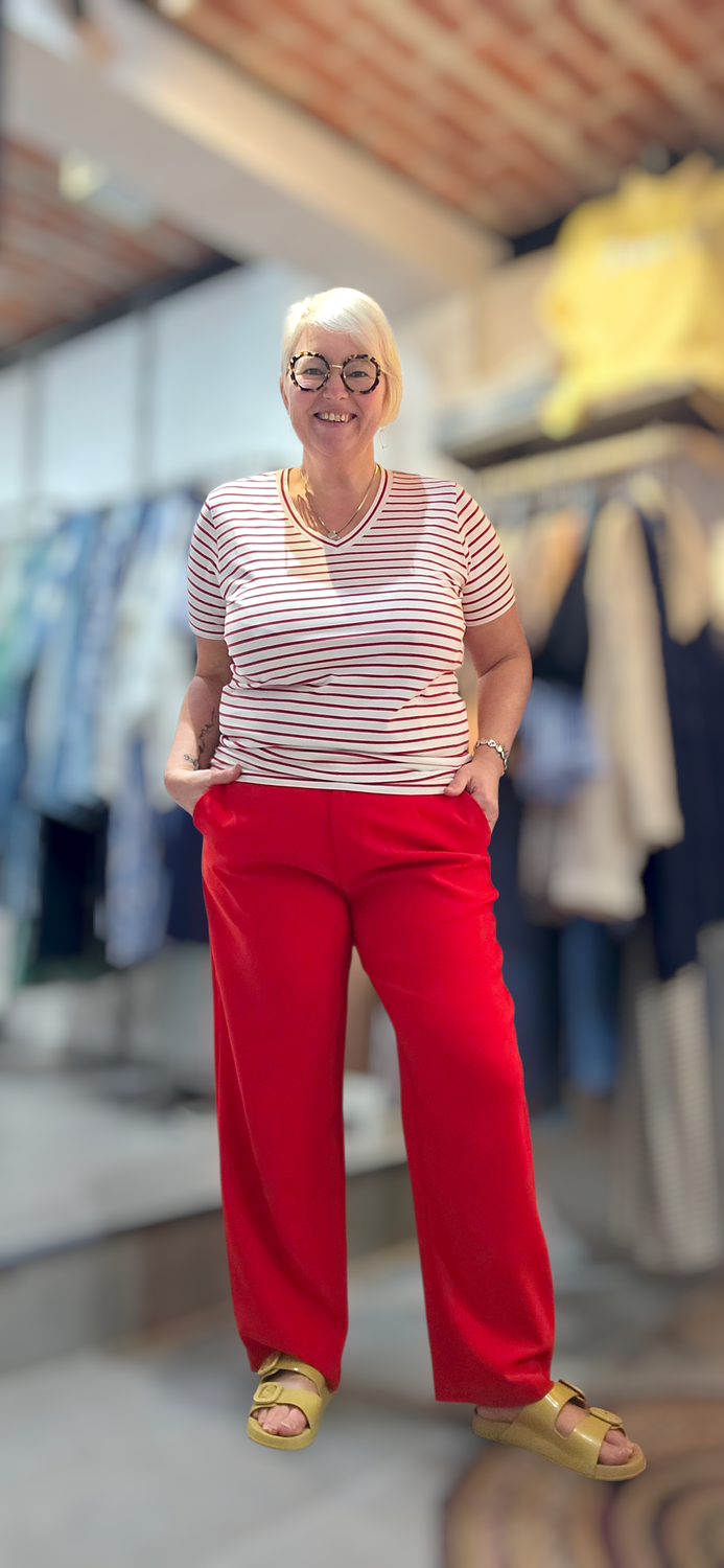 ENJOY T-SHIRT V-HALS KM