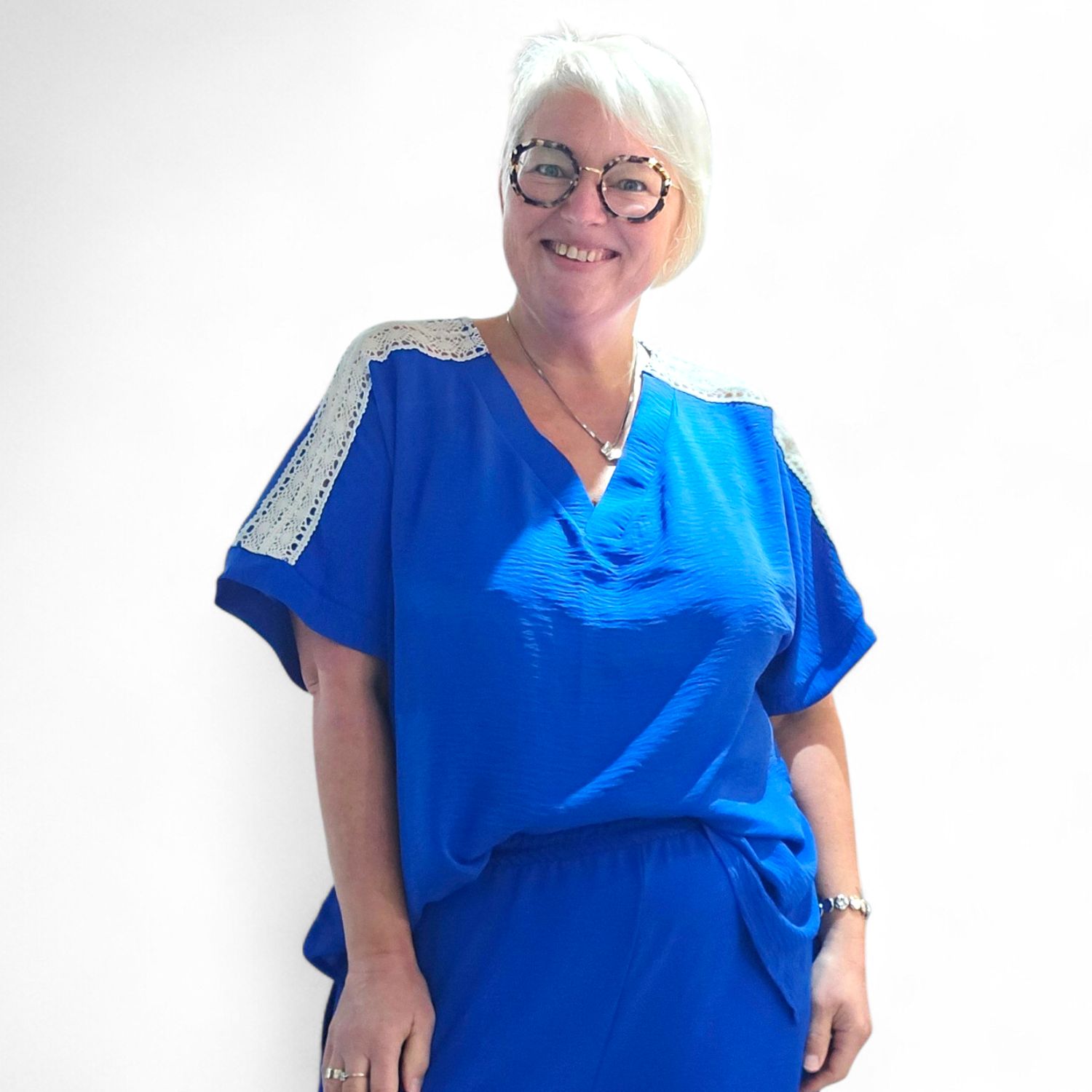 CURVISS BLOUSE MET KANT