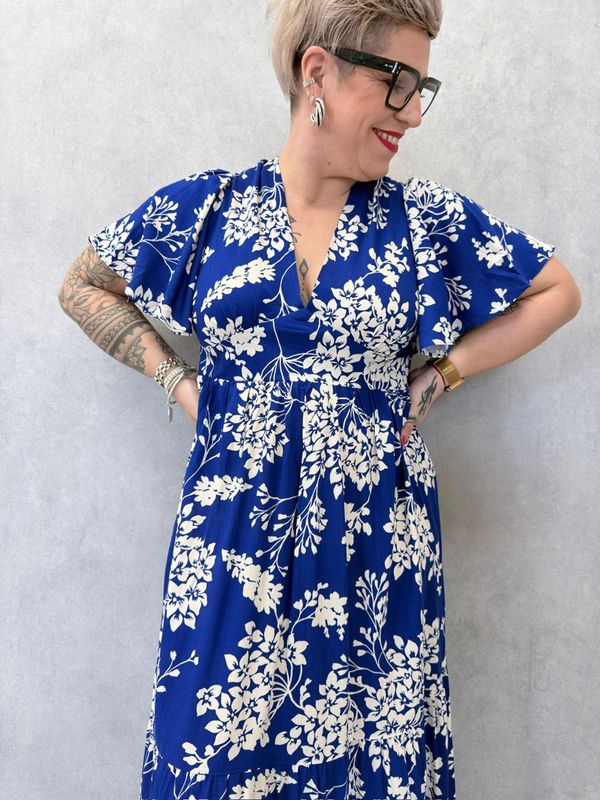 APRIL VINTAGE ROBE BLUE
