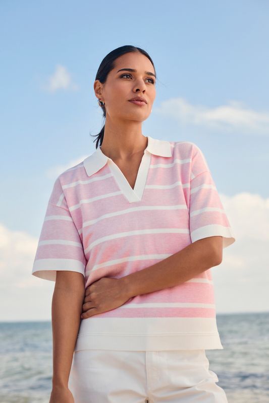 JENSEN POLO SHORT SLEEVE STRIPE