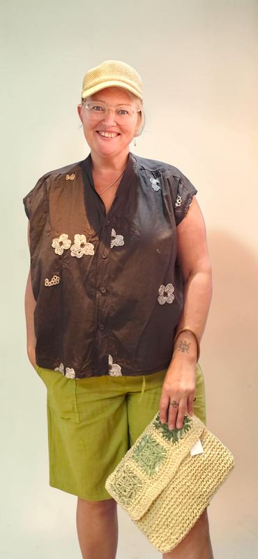 NIV CHEMISE BRODEE FLEUR