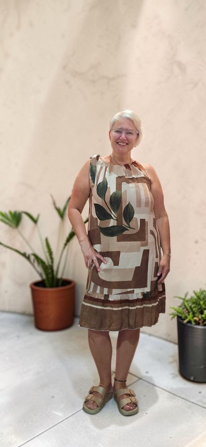 TIMES NASH DRESS LEAVES