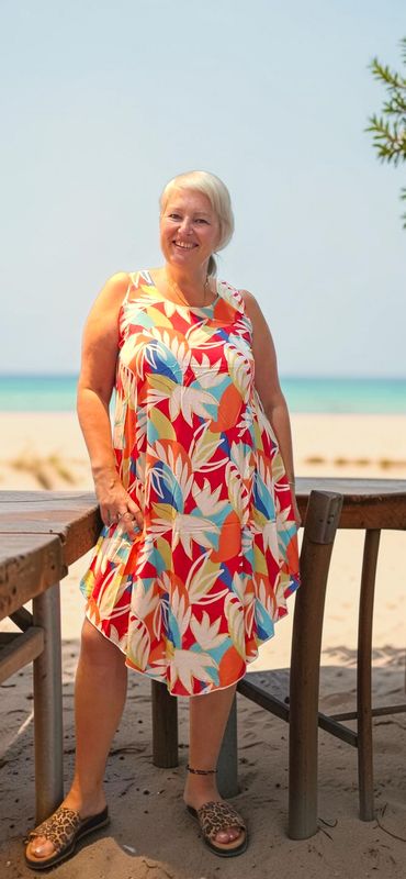 TIMES NASH TROPICAL DRESS