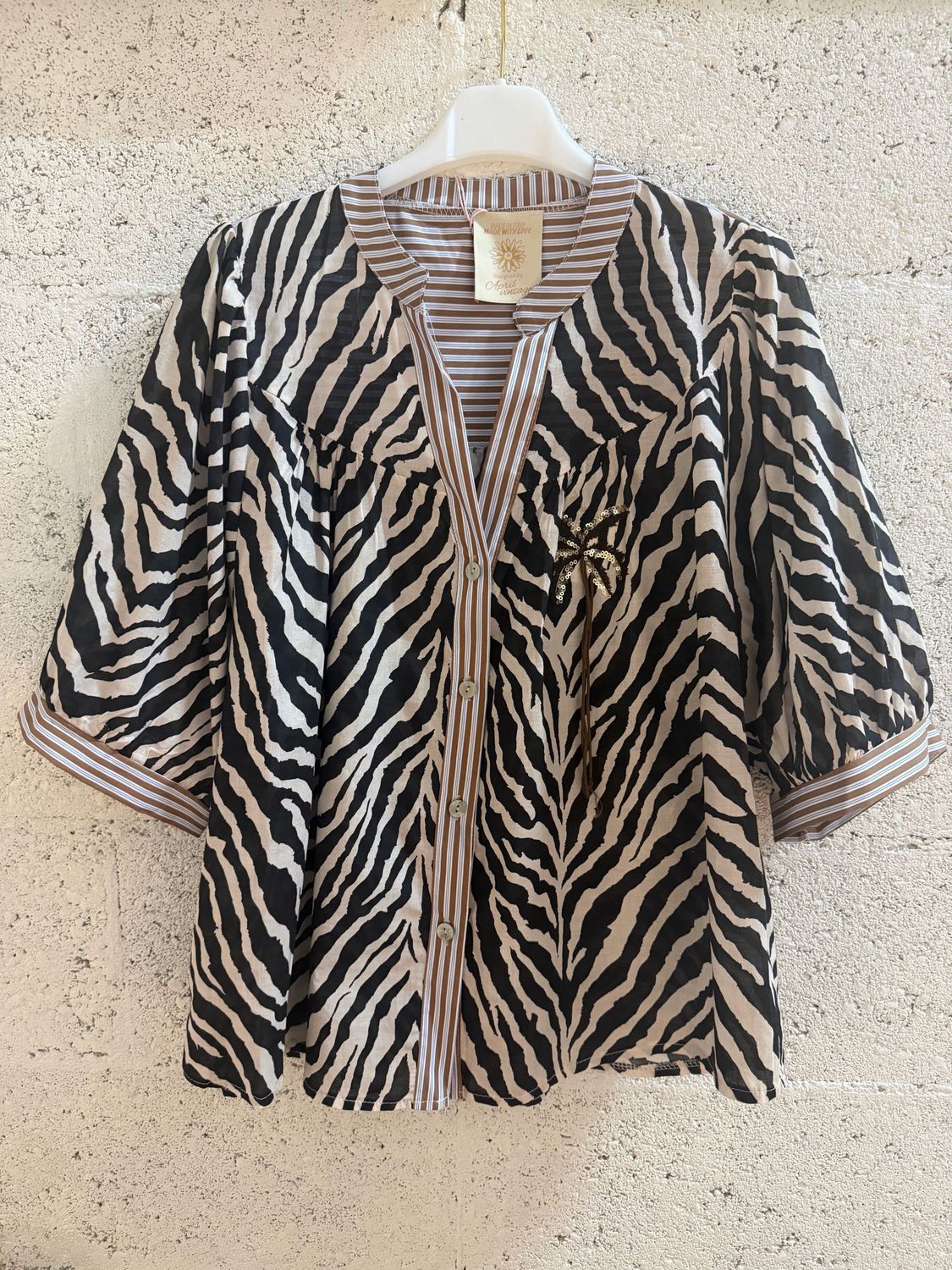 APRIL VINTAGE CHEMISES ZEBRA APRIL VINTAGE CHEMISES ZEBRA
