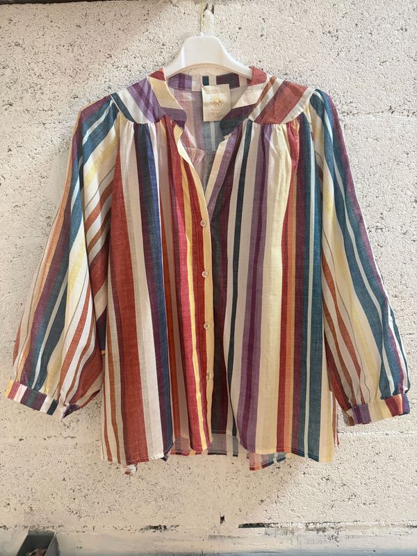 APRIL VINTAGE CHEMISE MULTICOLOR STRIPES