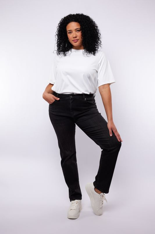 EXXCELLENT KATIE STRAIGHT LEG JEANS