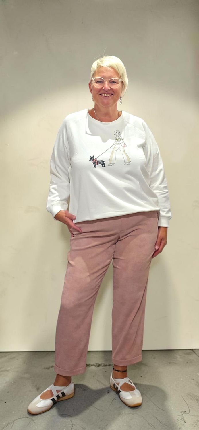 BLUEBEERY CHINO HOSE CORD PANTS