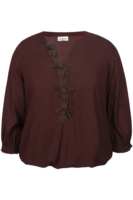 ZHENZI LILIE BLOUSE 3/4