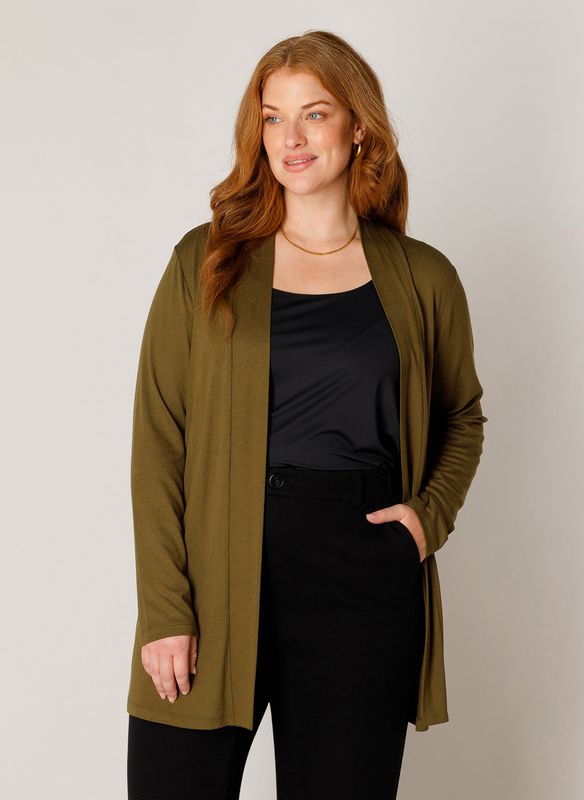 BASE LEVEL CURVY AYLA CARDIGAN