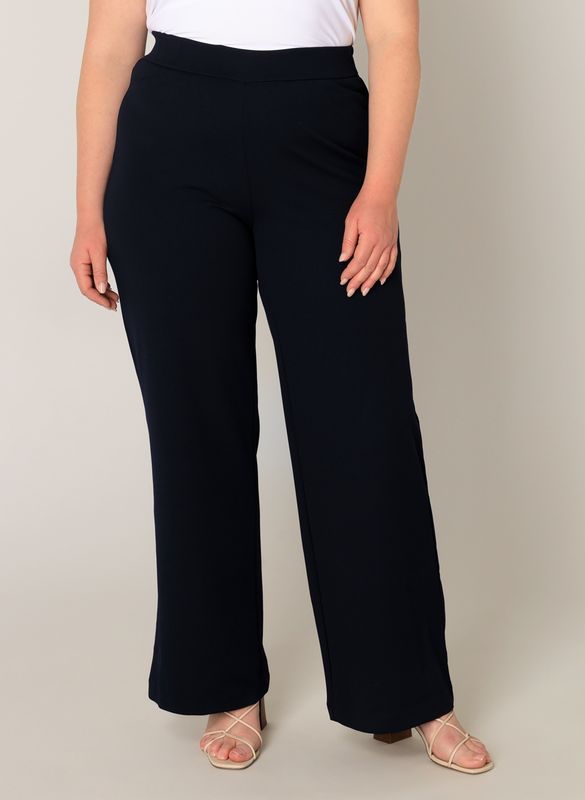 BASE LEVEL CURVY ARAH PANTS - DARK BLUE