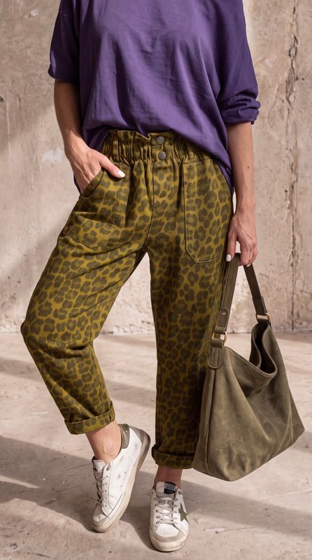 APRIL VINTAGE PANTALON LEOPARD
