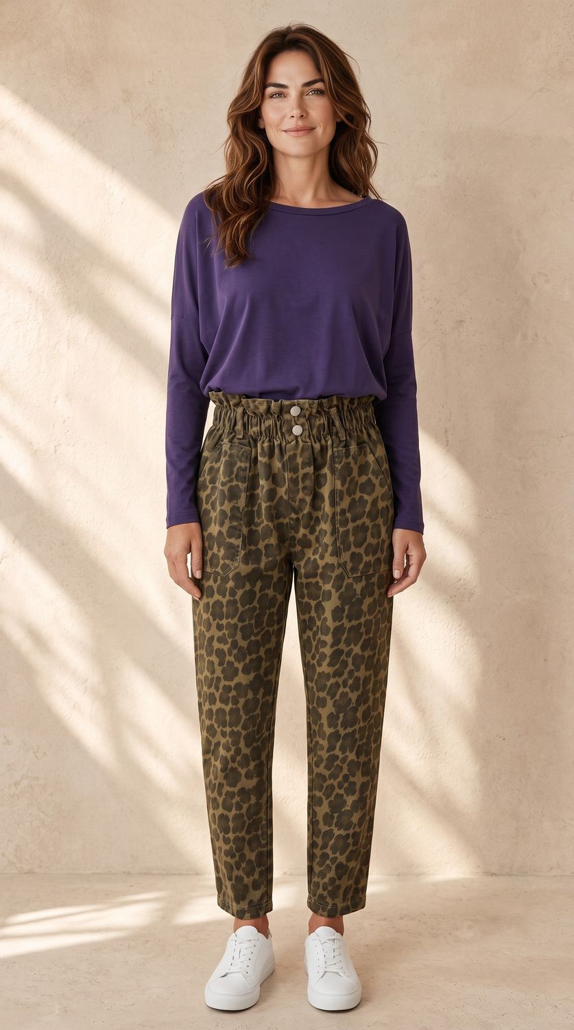 APRIL VINTAGE PANTALON LEOPARD APRIL VINTAGE PANTALON LEOPARD