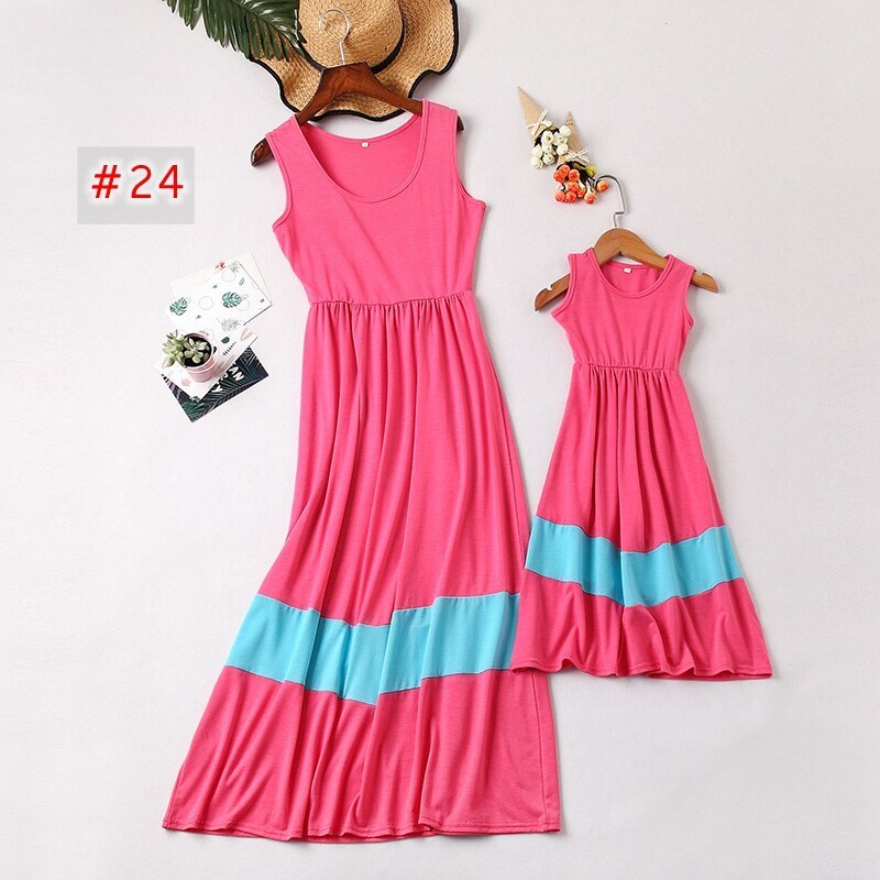 mother daughter matching dress family