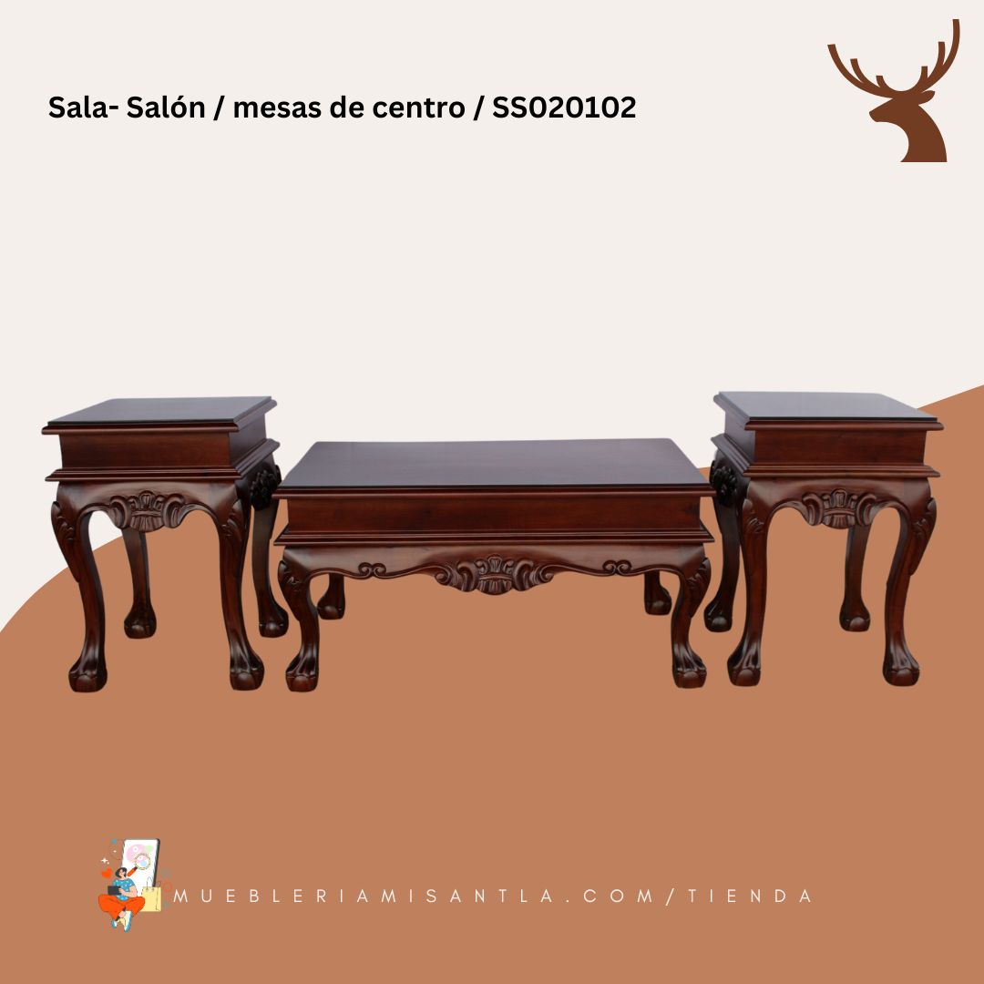 Juego de mesa de centro Luis XV