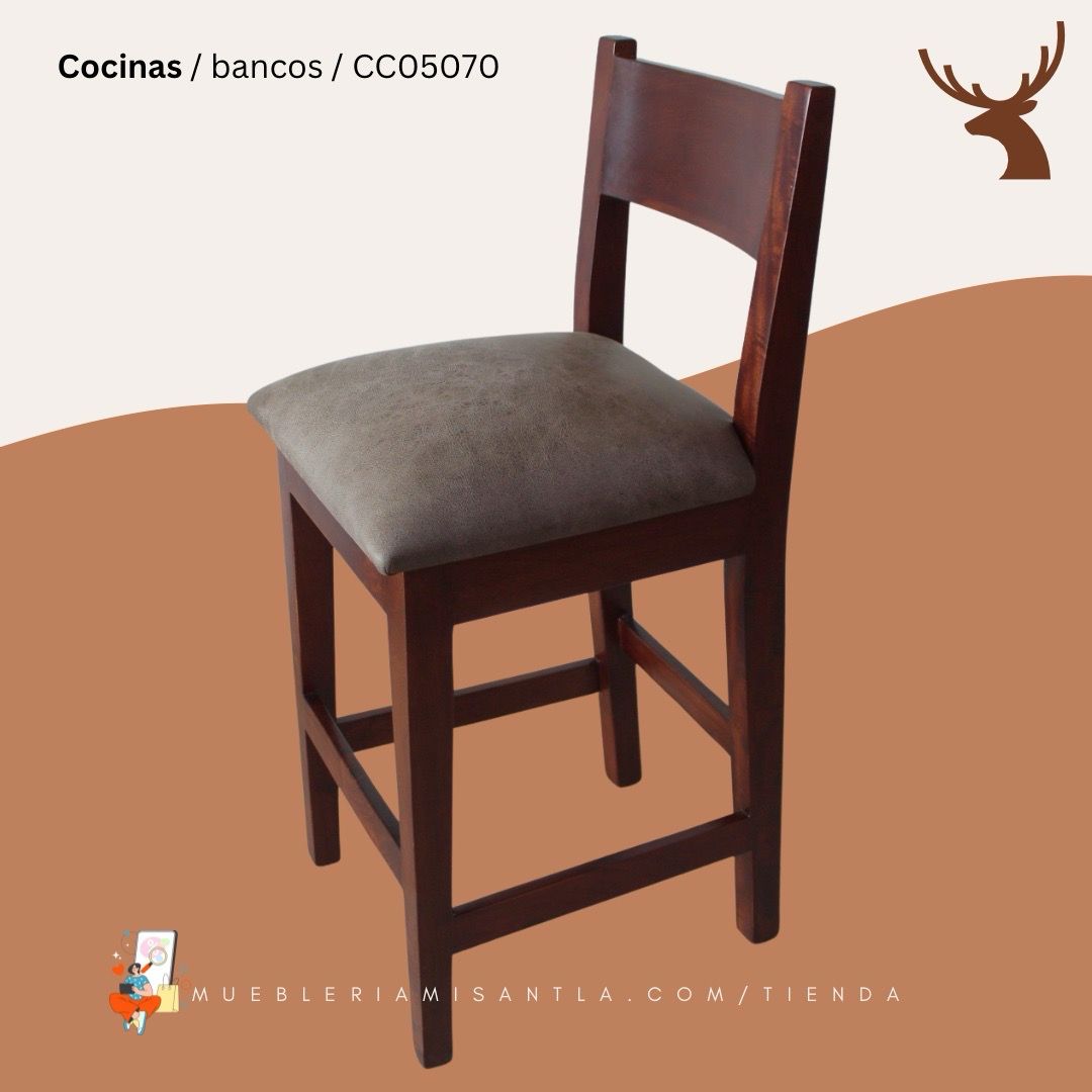 Banco Curvo DIXA, Color: Nogal Clasico