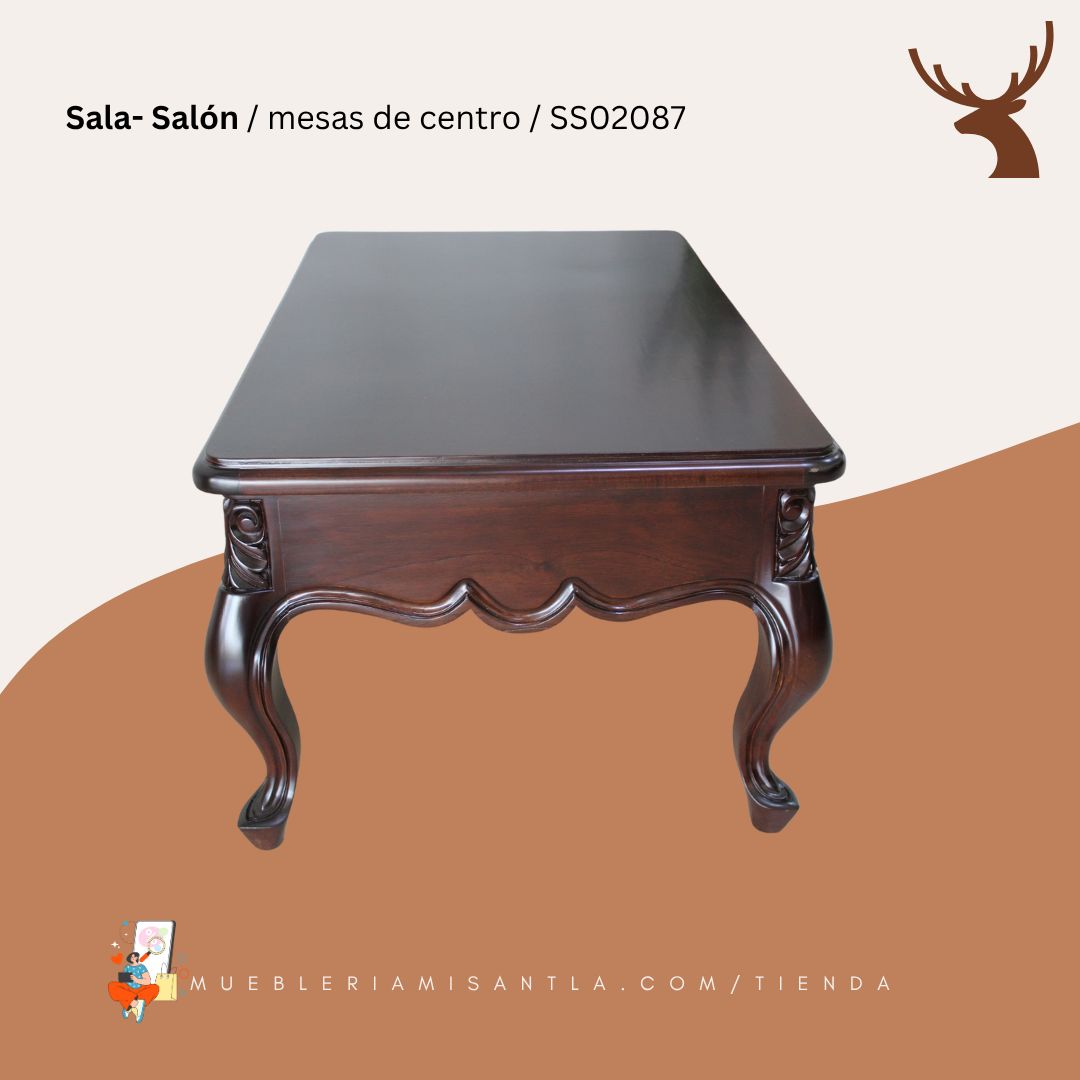 Mesa de centro Provenzal II tallada