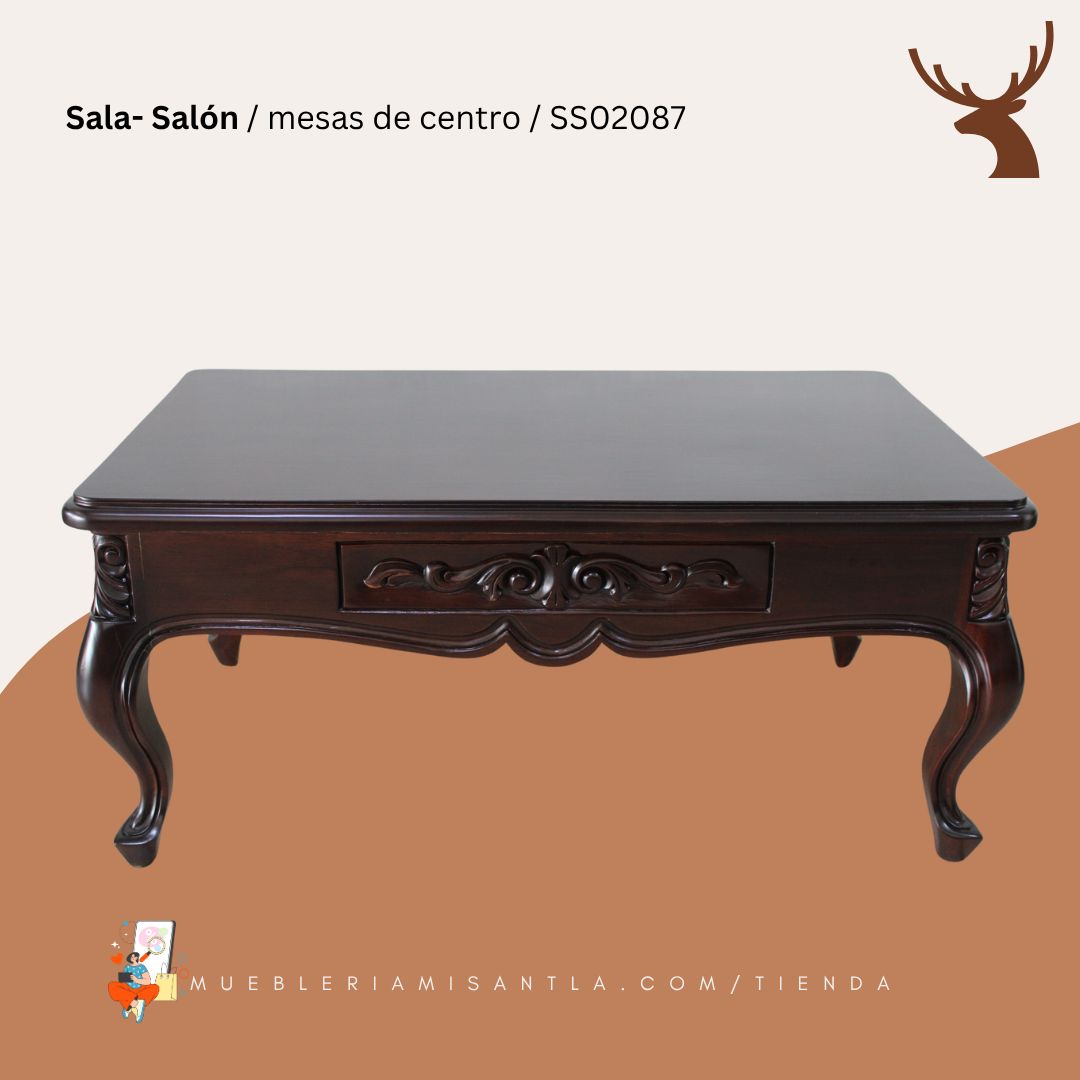 Mesa de centro Provenzal II tallada