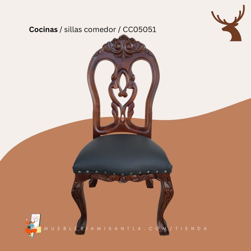 Silla Imperio tallada