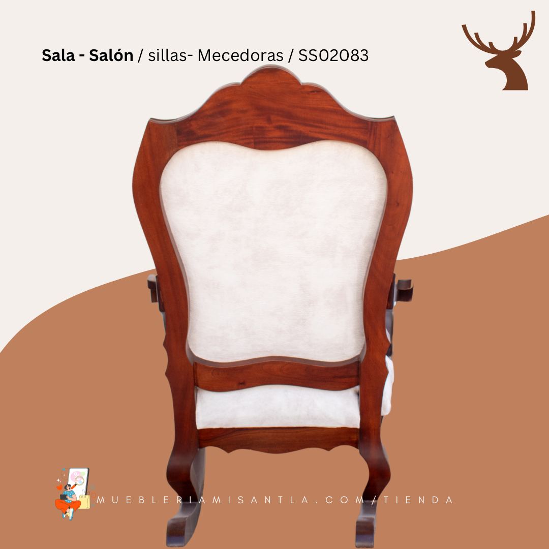 Silla Mecedora Avellana Tallada Silla Mecedora Avellana Tallada