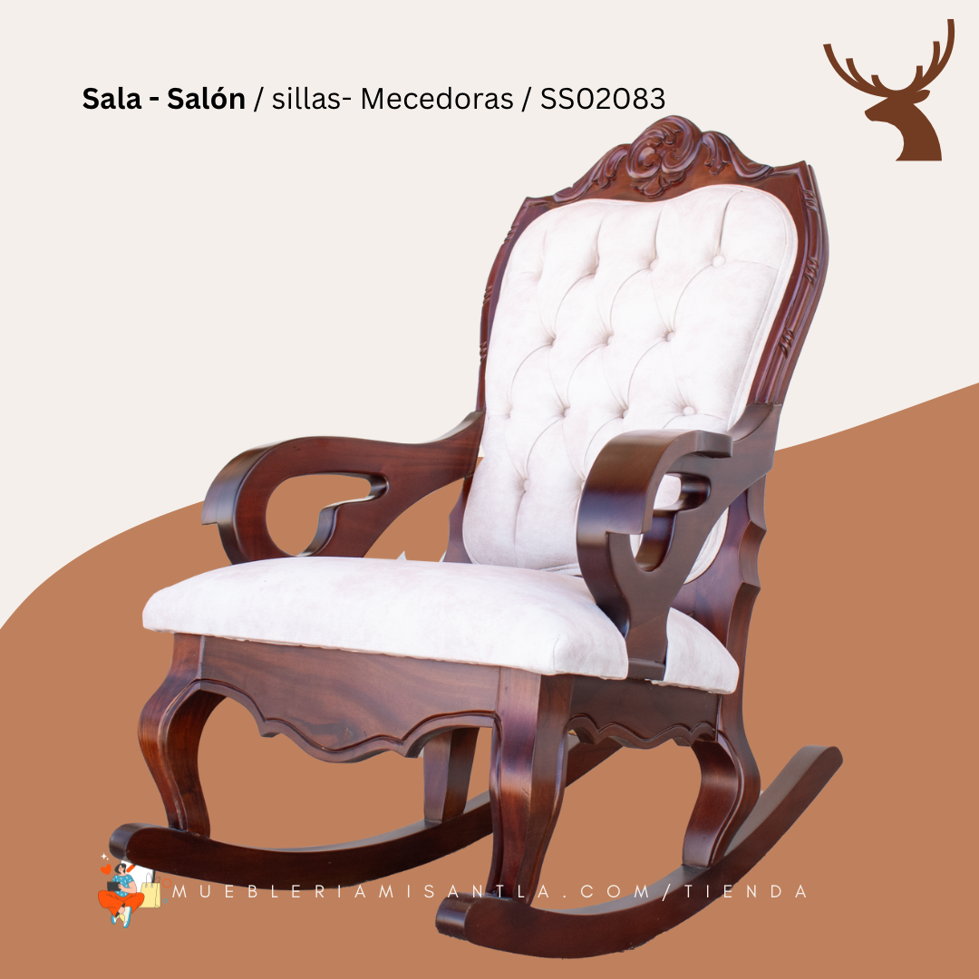 Silla Mecedora Avellana Tallada Silla Mecedora Avellana Tallada
