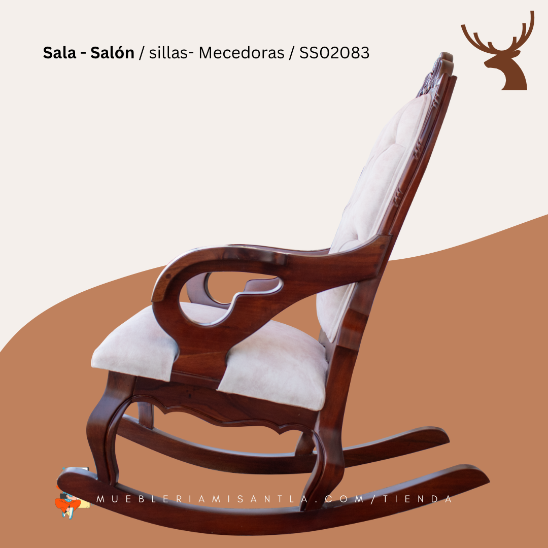 Silla Mecedora Avellana Tallada Silla Mecedora Avellana Tallada