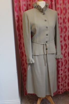 70s Two Piece Skirt Suit