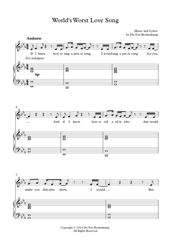 WORLD&#39;S WORST LOVE SONG