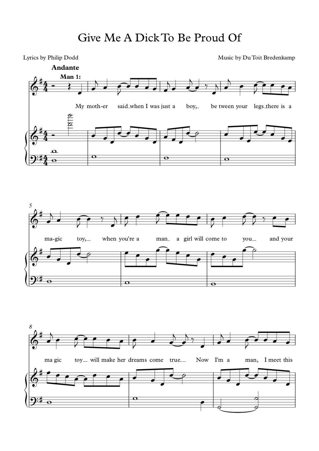 GIVE ME A DICK TO BE PROUD OF