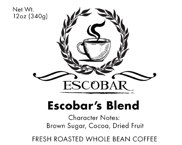 Escobar's Blend-5lb (for expresso, cold brew or drip)
