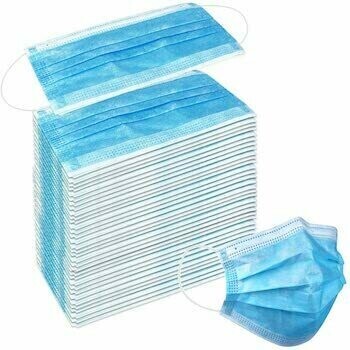 PCC 3-Ply Face Mask | 40pk /50 Count Adults Blue