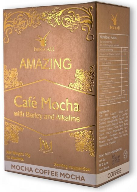 AMAZING CAFE MOCHA WITH BARLEY AND ALKALINE