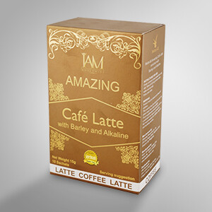 AMAZING CAFE LATTE WITH BARLEY AND ALKALINE
