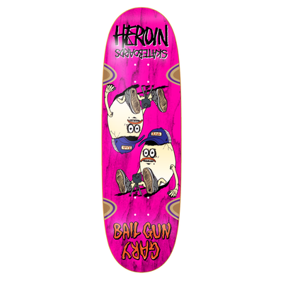 Heroin Bail Gun Gary 9.75” deck (BLUE BACKGROUND)