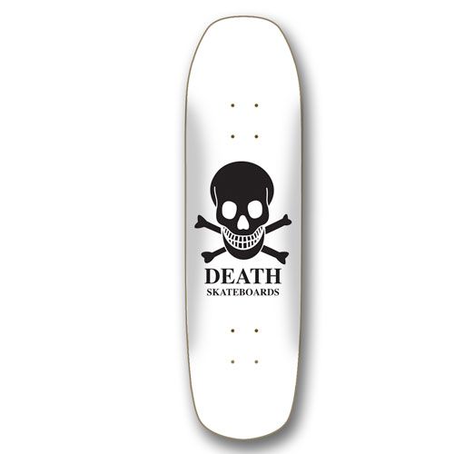 Death OG Skull 9” White pool shaped deck