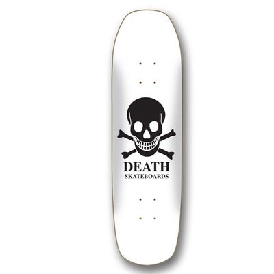 Death OG Skull 9” White pool shaped deck