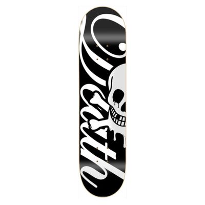 Death Script 8.625” Black (Square Popsicle) deck